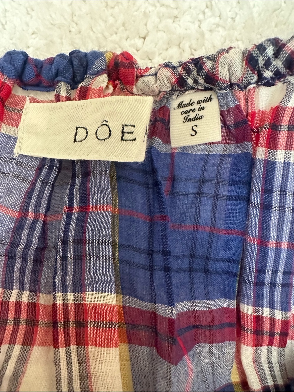 Doen Theo top in plaid - Picture 3 of 5